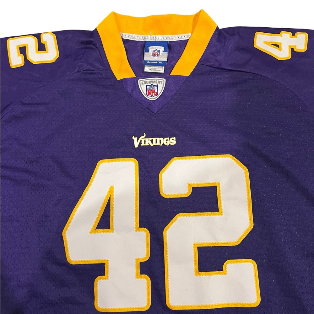 Minnesota Vikings Darren Sharper #42 Jersey Size 2XL by Reebok x NFL - Picture 2 of 5